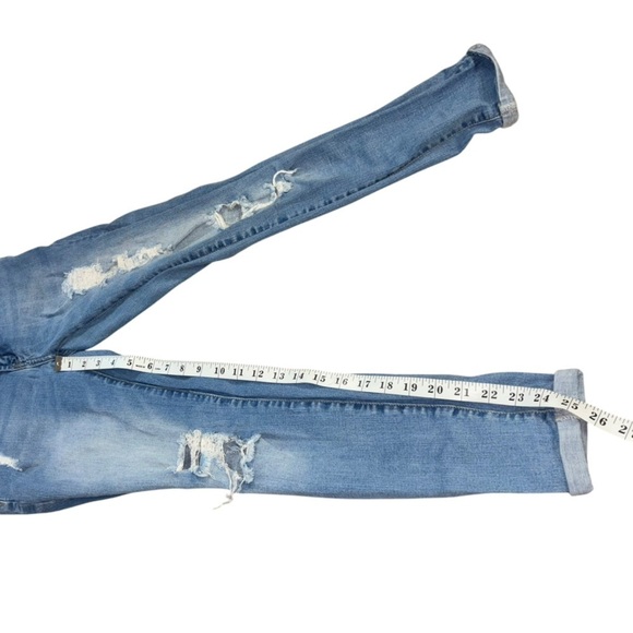 Resfeber LA Collection Boyfriend Skinny Fit Womens 2 Lowrise Distressed Light - Picture 12 of 12